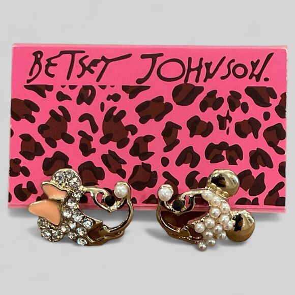 Betsey Johnson Statement Minnie & Mickey Mouse Earrings NEW - Picture 4 of 4